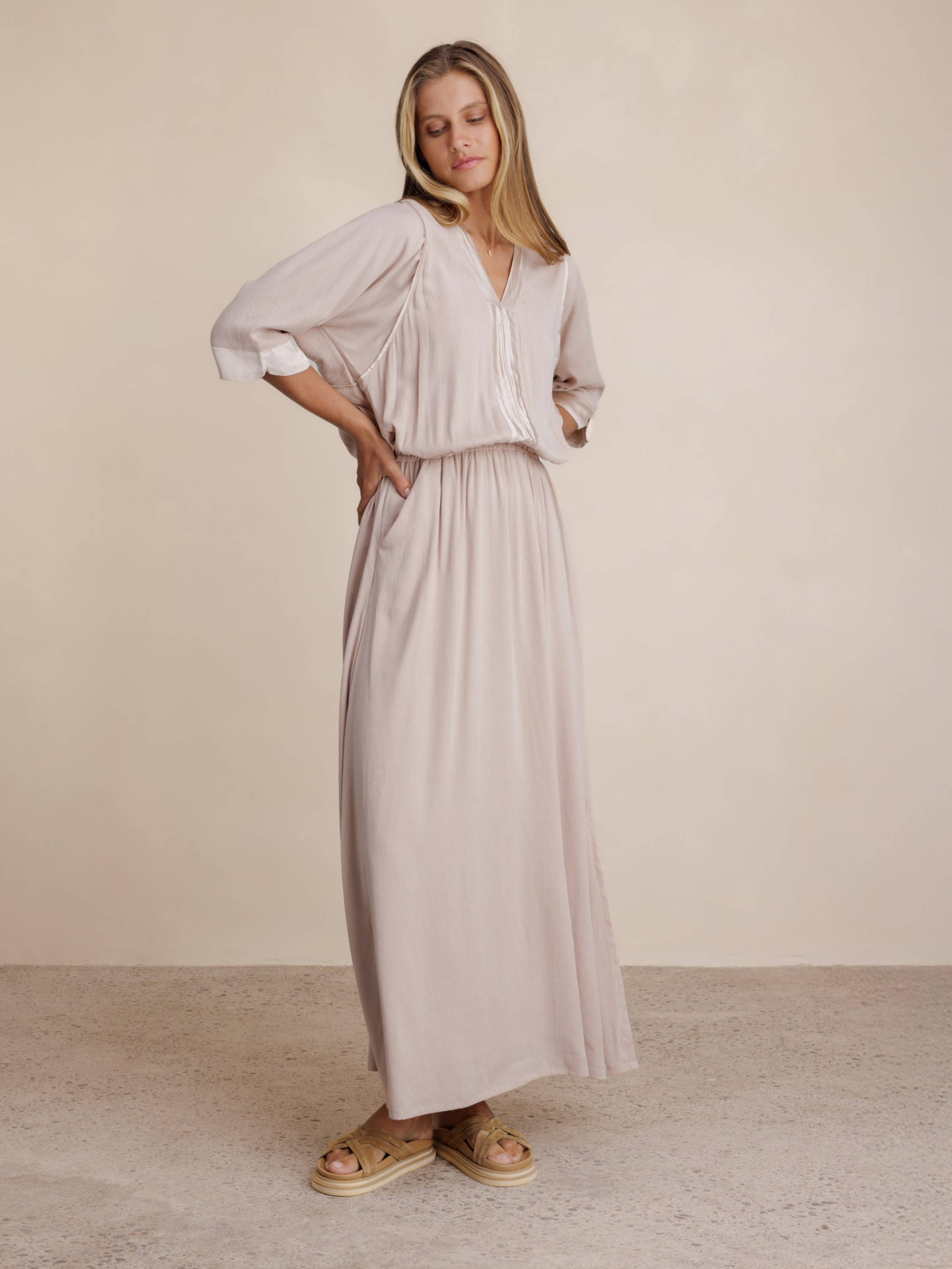 Lucrezia Maxi Dress Misty Rose