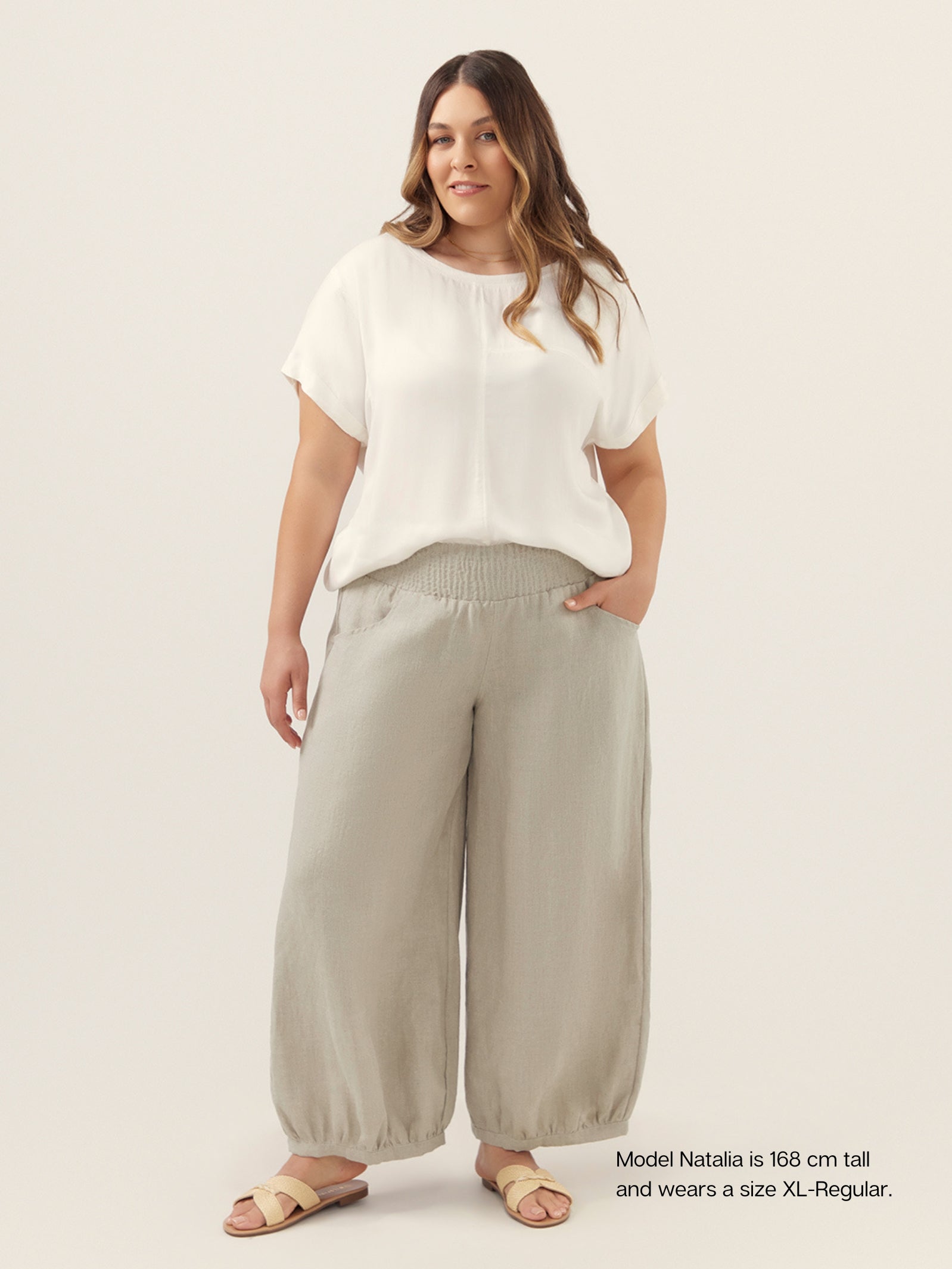 Sadhu French Linen Pants Flax