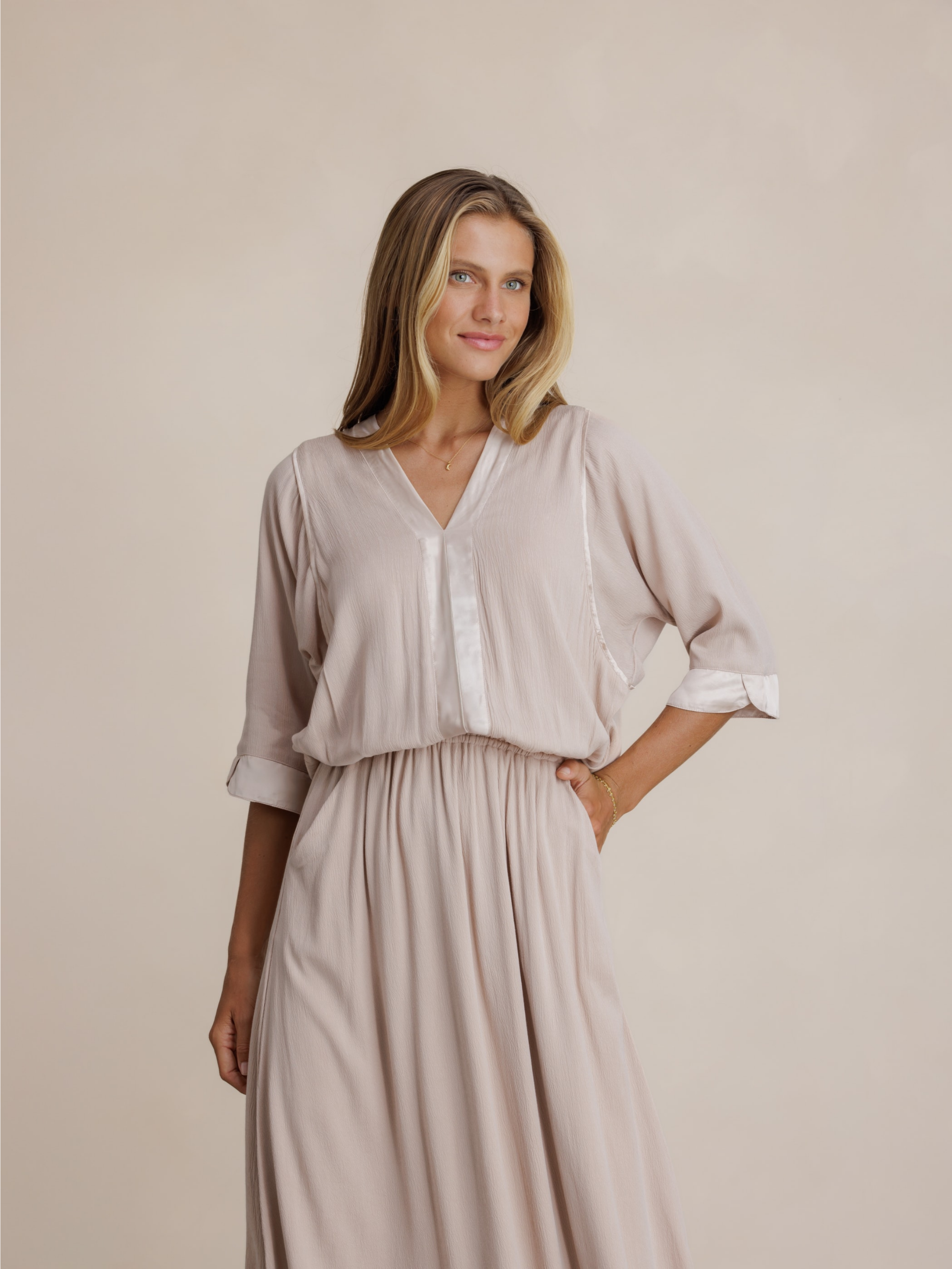 Lucrezia Maxi Dress Misty Rose