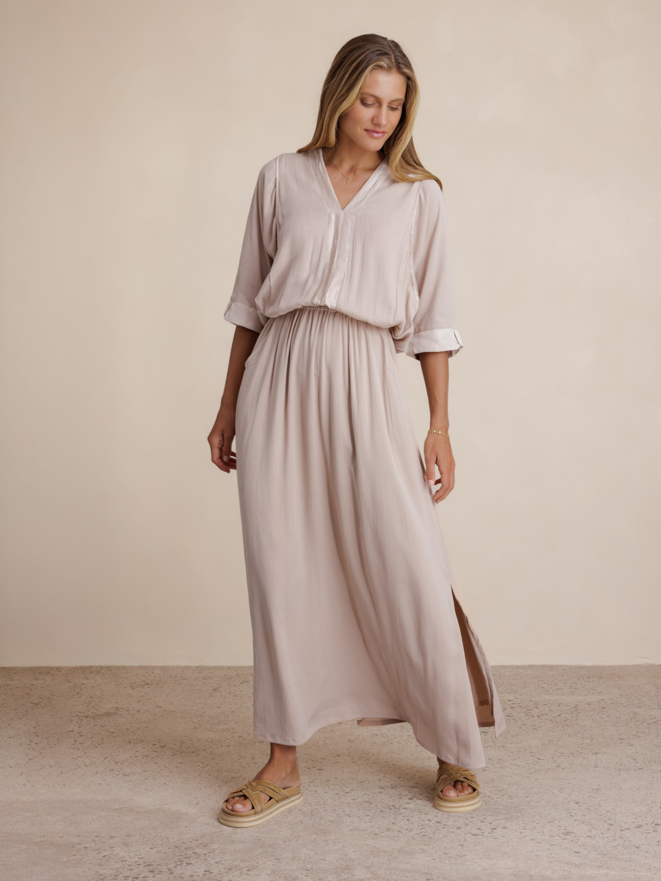 Lucrezia Maxi Dress Misty Rose