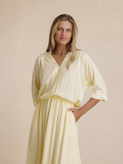 Lucrezia Lyocell Maxi Dress Lemon