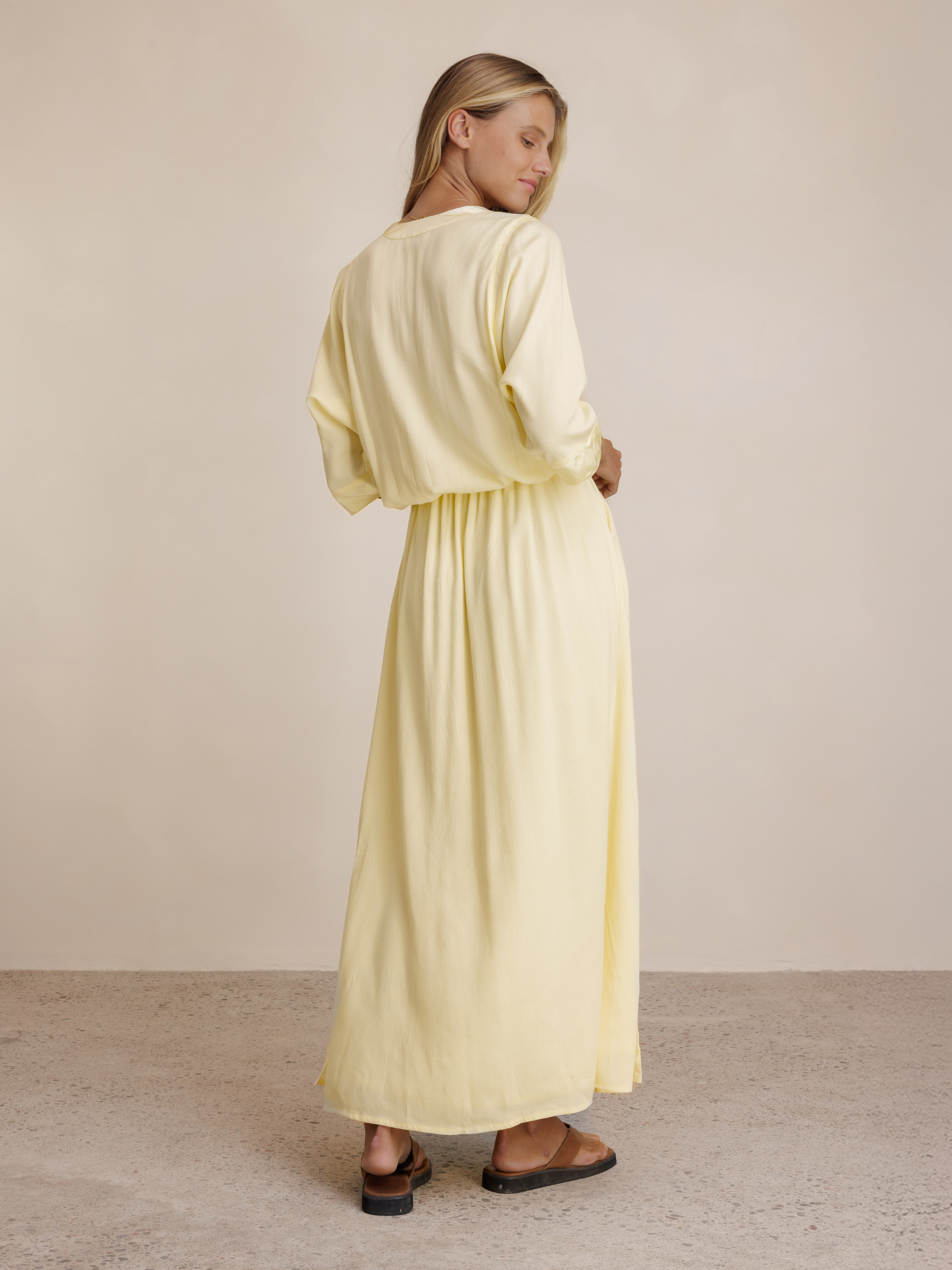 Lucrezia Lyocell Maxi Dress Lemon