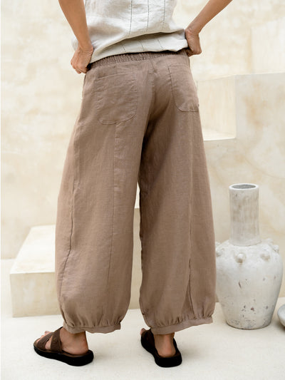 Sadhu French Linen Pants Cinnamon
